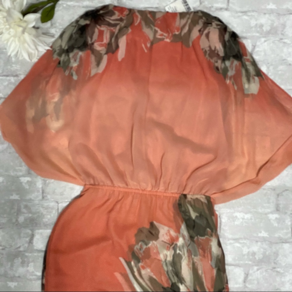 NWT Le Chateau Floral Ombre Mini Dress - Picture 11 of 17